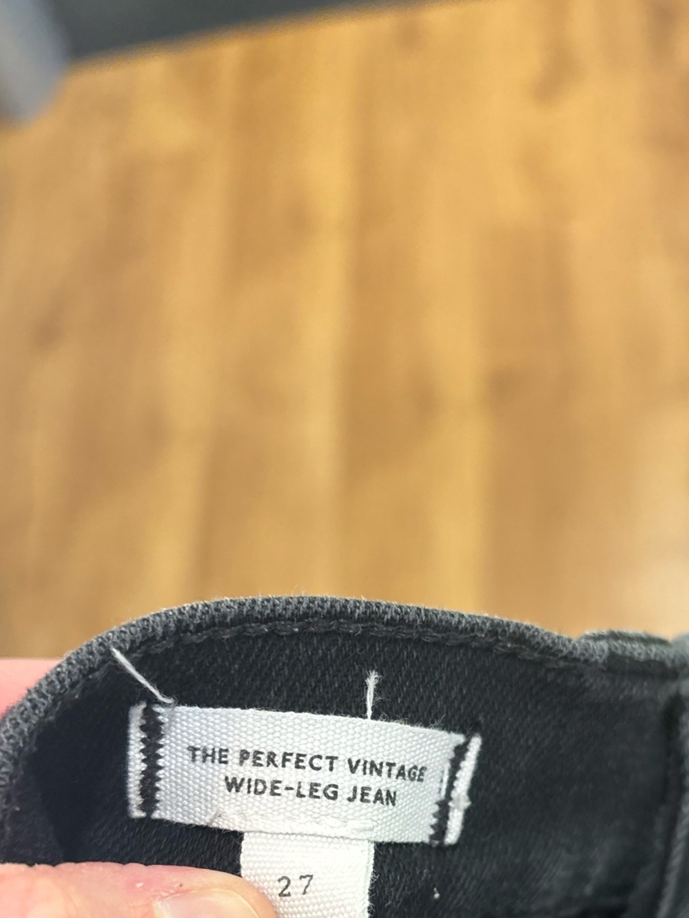Madewell Black The Perfect Vintage Wide-Leg Jean Size 27 - Picture 4 of 4